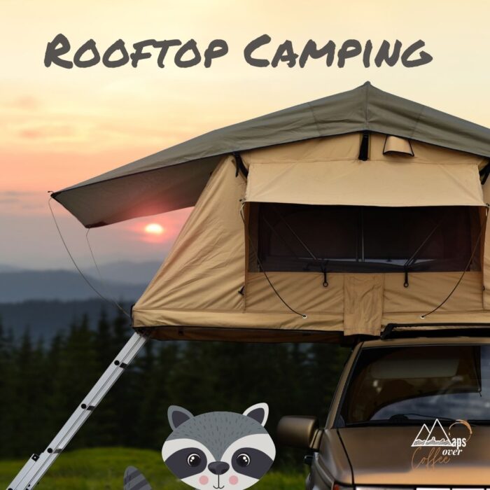 Road trip car camping on top of your car for newbie campers