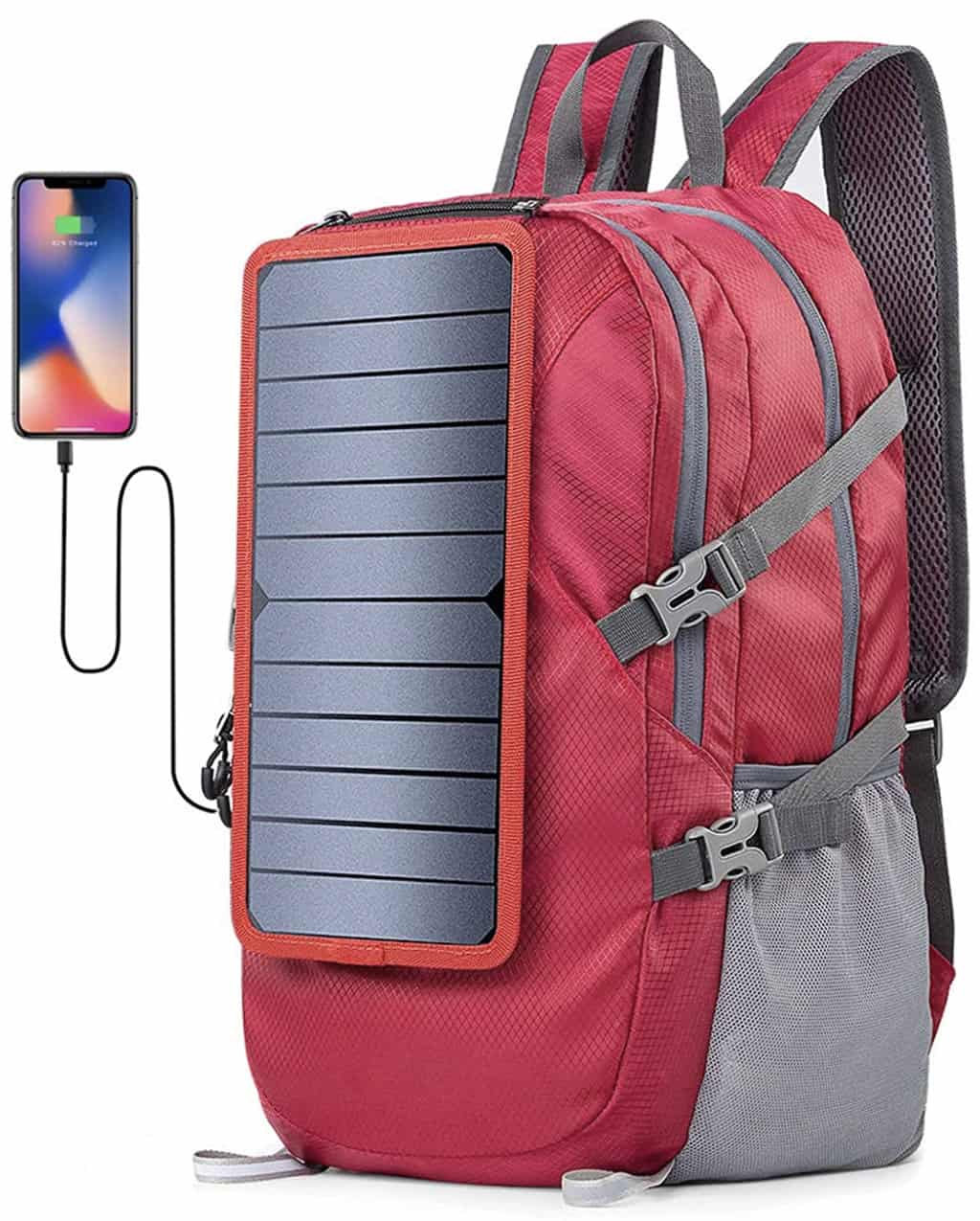 Product Display A display of the Eceen Solar Foldable Backpack