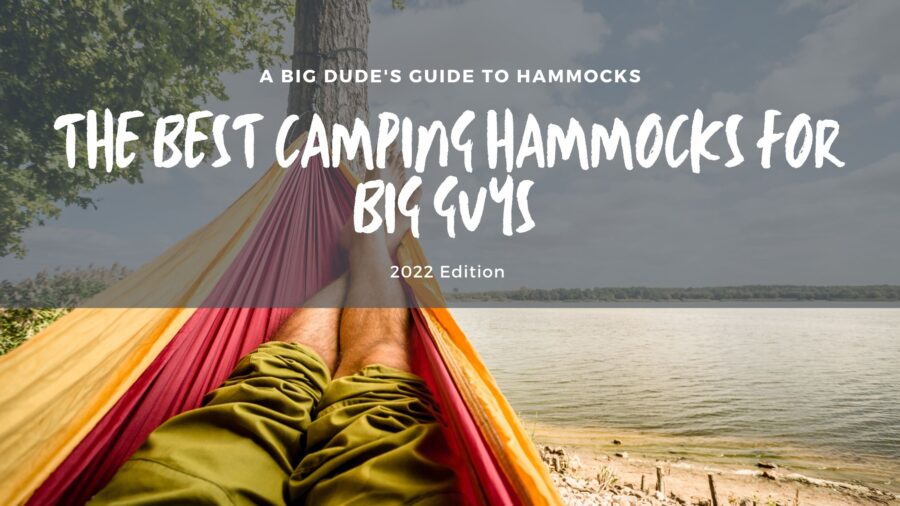 Gear 9 Best camping hammocks for big guys featured image of a dude in a hammock