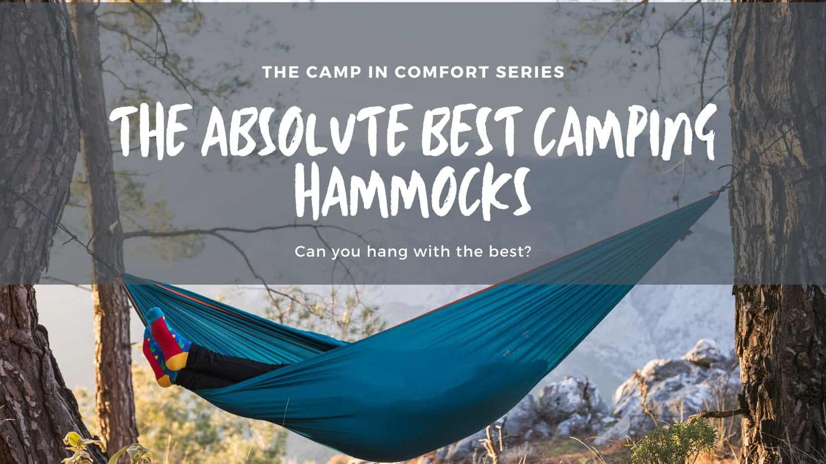 The best camping hammocks featured image of man sleeping in a hammock